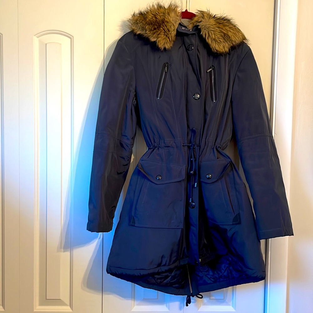 Laundry by Shelli Segal Parka Coat w/ faux fur hood, XL, Like New, barely used.